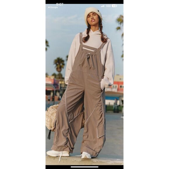 Free People Movement Jumpsuit Deep In The Valley One Piece Gray Sz Medium - Picture 1 of 6
